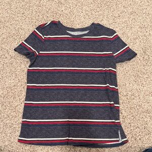 Navy Striped Women's Tee